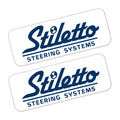 Stiletto Decals 3" x 8", Pair