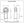 Dimensioned drawing of FK Bearing female mild steel rod end, front and side views, 0.625 in bore, 5/8-18 thread, 2.125 in center-to-end length