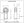 Dimensioned drawing of female mild steel rod end, front and side views, with 3/4-16 thread, 0.75 in. bore and 2.875 in. center-to-end length, FK Bearing