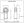 Dimensioned drawing of FK Bearing female mild steel rod end, front and side views: 0.312 in. bore, 5/16-24 thread and 22 degree ball swivel