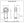 Dimensioned drawing of FK Bearing female mild steel rod end, front and side views, 0.75 in bore, 3/4-16 thread and 2.875 in overall length