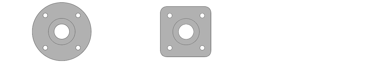 Aluminum Dzus Doubler Plates Pack of 10 | Round & Square | Pro-Werks ...