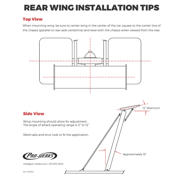 Pro-werks Rear Aluminum Wing