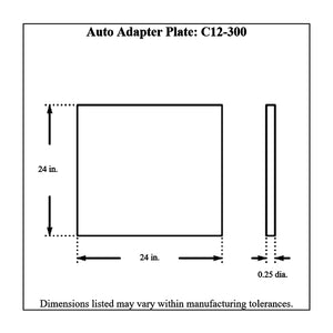 c12-300diagram_bdad7458-9f75-4b6f-9514-1a188865809d Pro-werks Aluminum Chevy Powerglide to VW Adapter Plate