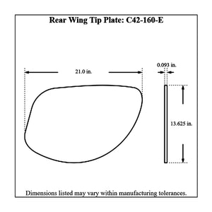 c42-136-et-1714diagram2 Pro-werks Rear Aluminum Wing 36 Inch 15 Inch E Style