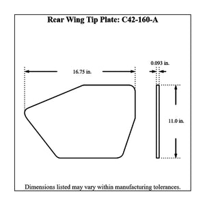 c42-148-at-18diagram2 Pro-werks Rear Aluminum Wing 48 Inch 18 Inch A Style