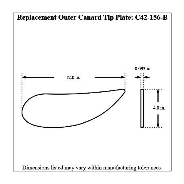 c42-156-bdiagram Aluminum Front Canard Wing Tip Plates B Outer