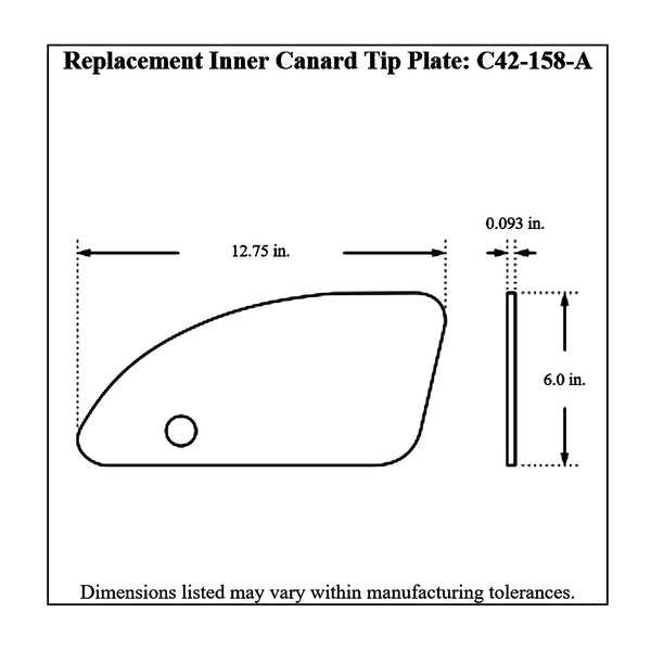 c42-158-adiagram Aluminum Front Canard Wing Tip Plates A Inner