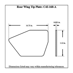 c42-160-adiagram Pro-werks Rear Wing Aluminum Tip Plates A 3 32 Inch
