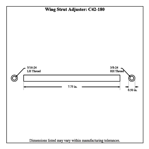 c42-182diagram3 Wing Strut Adjuster Complete Kit