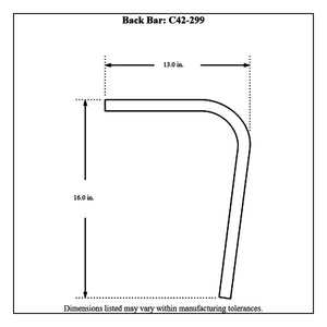 c42-274diagram3 Pro-werks 6 Point Pre-Bent Chromoly Cage Kit, 4130N Junior Dragster: 1-1 8 x 0.083: 5-1 2 In. Bend Radius