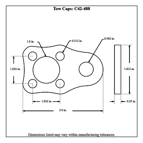 c42-488diagram Billet Aluminum Tow Caps, Pair Mark Williams