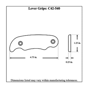 c42-540diagram Pro-werks Billet Aluminum Brake / Control Lever Grips with Hardware 1 4 Inch Polished