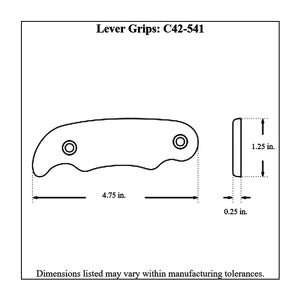 C42-541 Pro-werks Billet Aluminum Brake / Control Lever Grips with Hardware diagram