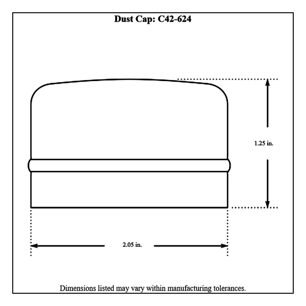 c42-624diagram Chrome Dust Cap