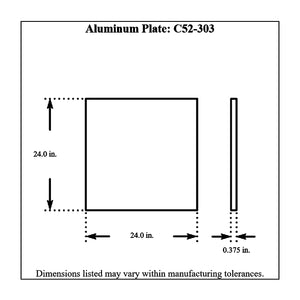 c52-303diagram Pro-werks Aluminum Mid Motor Plate Universal Blank 24 Inch Height x 24 Inch Width x 3 8 Inch Thick