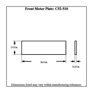 c52-510diagram Pro-werks Aluminum Front Motor Plate Small Block Ford