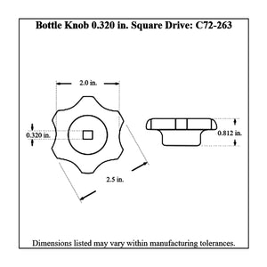 c72-263diagram Pro-werks Square Drive Billet Aluminum Bottle Valve Knob 0.320 in. Silver