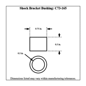 c73-165-4diagram Pro-werks 3/4 Inch Outside, 1/2 Inch Inside, Mild Steel Shock Bracket Bushing 1 2 Inch Each