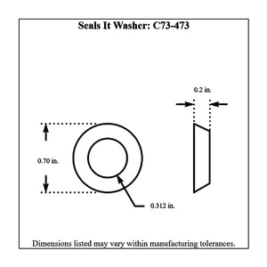 c73-473-2diagram Pro-werks Seals It Rod End Washers, Pair For 5 16 Inch Rod End