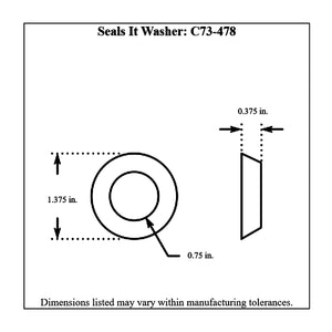 c73-478-2diagram Pro-werks Seals It Rod End Washers, Pair For 3 4 Inch Rod End