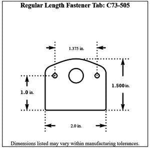 c73-505-10diagram Pro-werks Weld-on Dzus Tabs, Pack of 10 Regular Length (fits C73-525 spring)