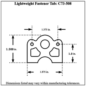 c73-508-10diagram Pro-werks Weld-on Dzus Tabs, Pack of 10 Lightweight (fits C73-525 spring)