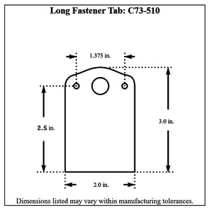 c73-510-10diagram Pro-werks Weld-on Dzus Tabs, Pack of 10 Long Length (fits C73-525 spring)