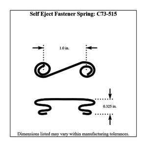 c73-515-10diagram Pro-werks Dzus Fastener Springs, Pack of 10 1 in. Center to Center: Fits C73-500 Tab