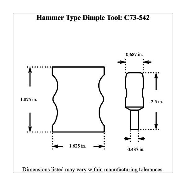 c73-542diagram_0bc4a30d-3bc4-4016-9899-d05905ba0622 Dzus Fastener Dimple Tool Dimple Tool Kit: Includes All 3 Tools