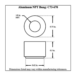 c73-670diagram Pro-werks NPT Female Weld Bung Aluminum 1 8 NPT