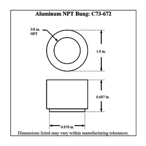 c73-672diagram Pro-werks NPT Female Weld Bung Aluminum 3 8 NPT