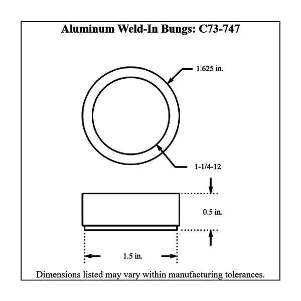 c73-739diagram2_605d2693-d2af-4f0c-ab4a-622025251fc4 Easy Turn Fill Cap with Aluminum Weld Bung 1-5 8 Inch without Lanyard Boss 1 2 Inch Polished