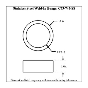 c73-745-ssdiagram_874b3163-ee46-48bb-b4c7-1eb974f72ca2 Pro-werks Easy Turn Filler Cap with Stainless Steel Weld Bung 1-5 8 Inch without Lanyard Boss Polished