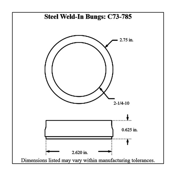 c73-774diagram2_87d91578-4b8f-41af-aa91-2e930a7c488a Easy Turn Fill Cap with Steel Weld Bung 2-3 4 Inch with Lanyard Boss 5 8 Inch Polished