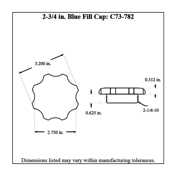 c73-777-h2diagram Easy Turn Fill Cap with Aluminum Remote Mount Bung 2-3 4 Inch with Lanyard Boss Remote Mount: 2 Inch Hose Blue