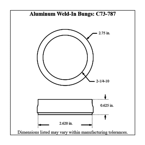 c73-779diagram2_b05260a8-356f-4ea3-bf3f-5a1173089984 Easy Turn Fill Cap with Aluminum Weld Bung 2-3 4 Inch with Lanyard Boss 5 8 Inch Polished